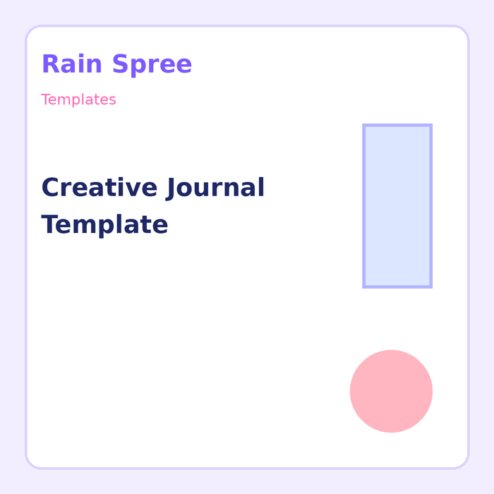 Creative Journal Template