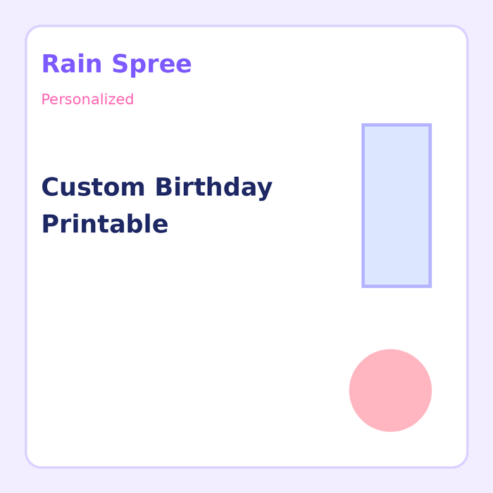 Custom Birthday Printable