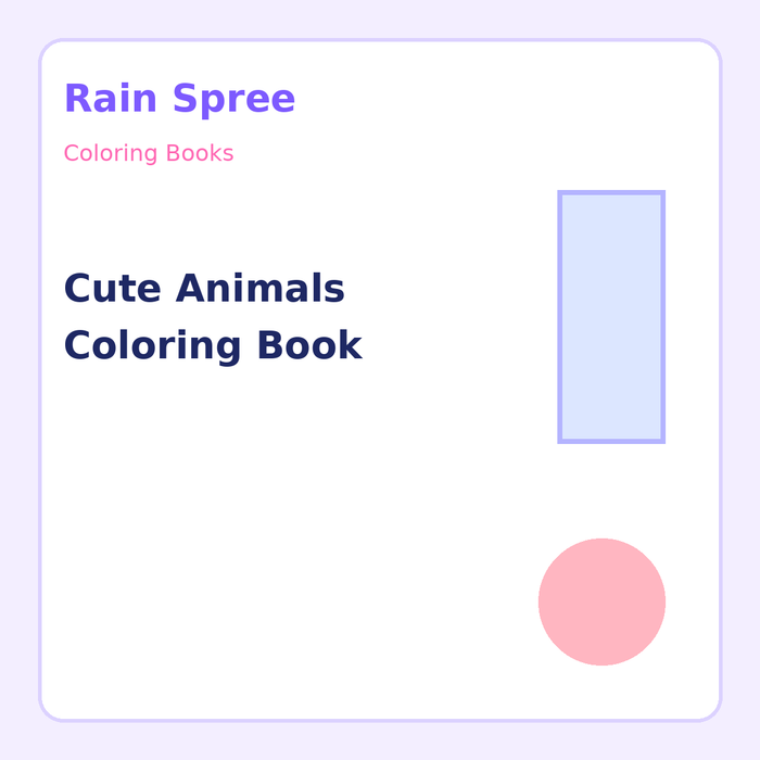 Cute Animals Coloring Book
