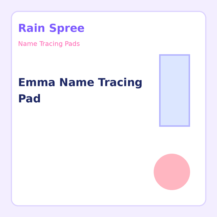 Emma Name Tracing Pad