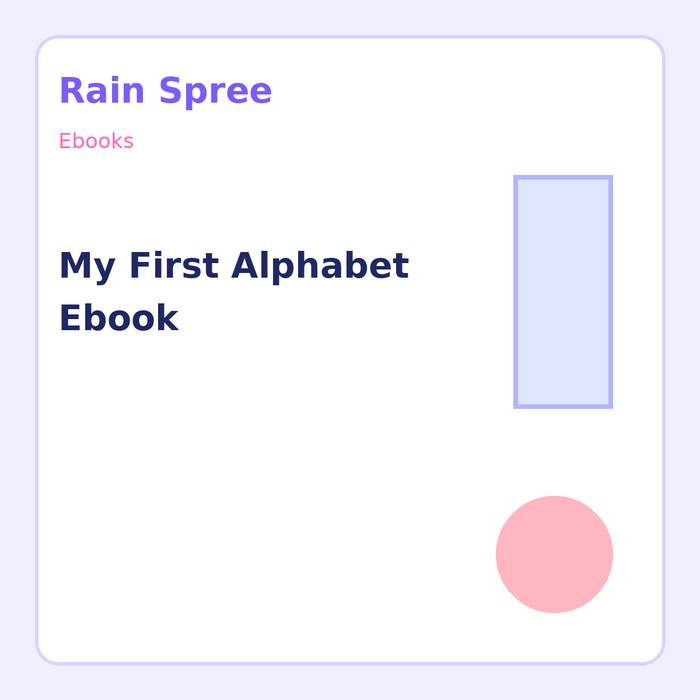 My First Alphabet Ebook