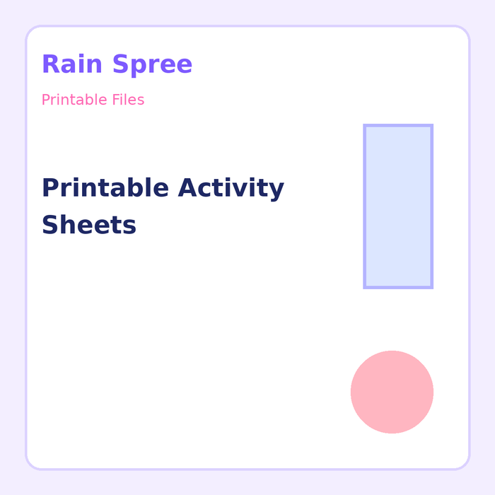 Printable Activity Sheets