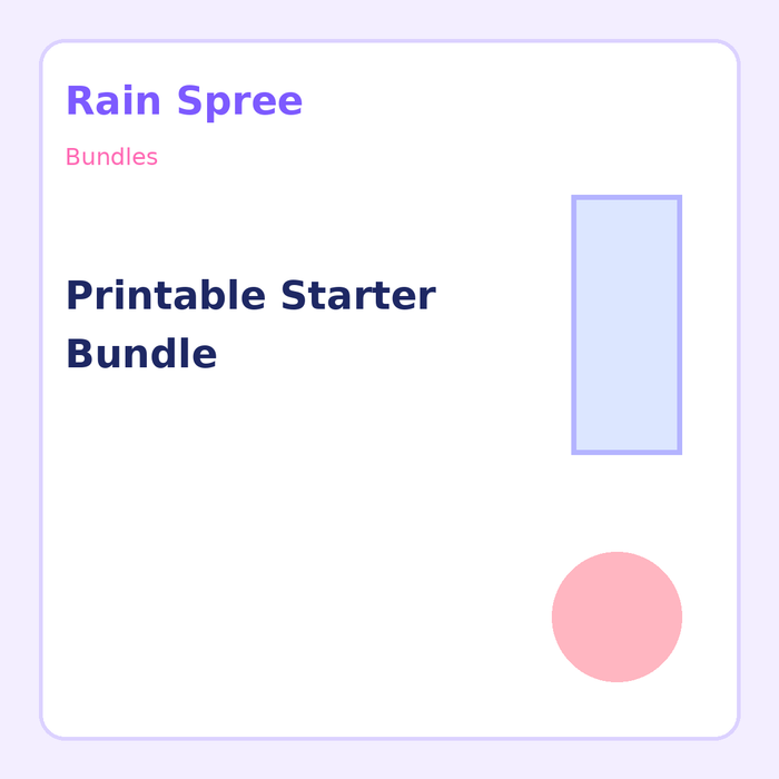 Printable Starter Bundle