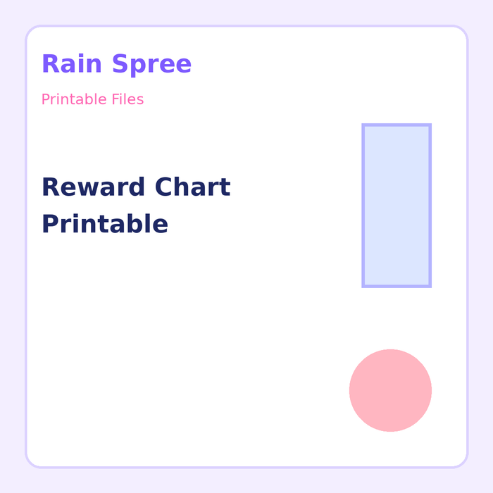 Reward Chart Printable